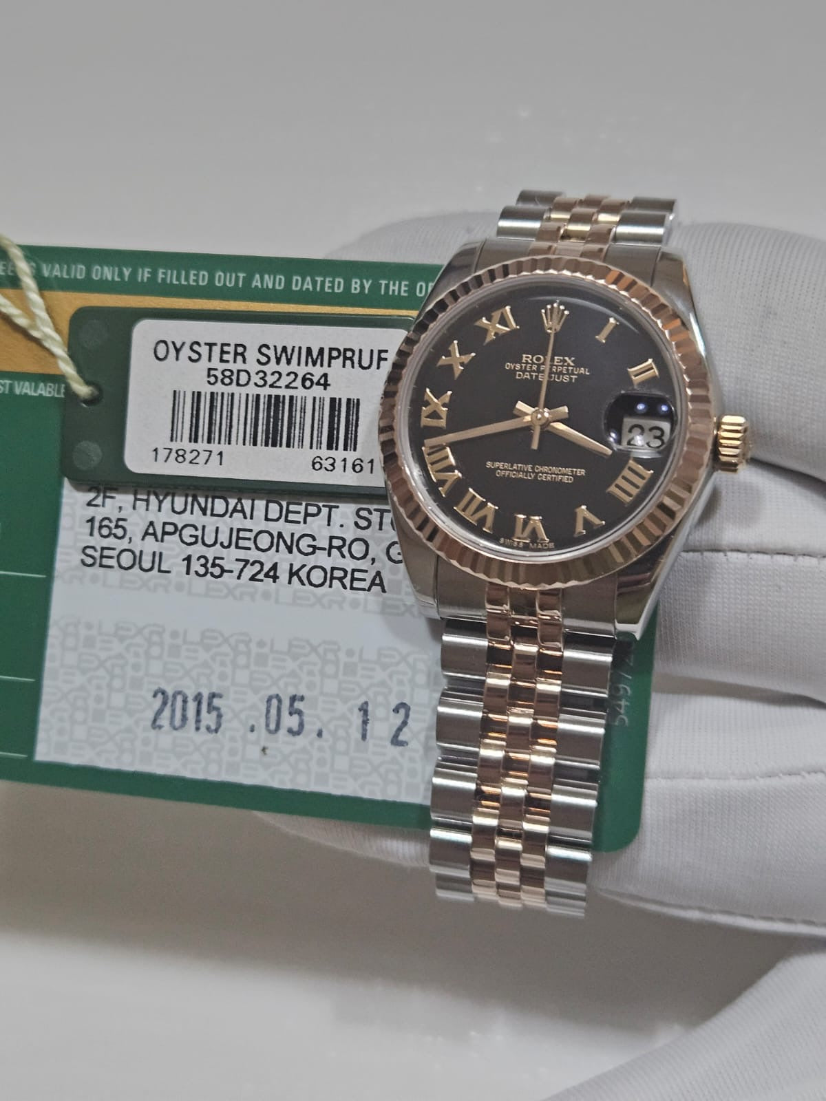 [Watch & Card] Rolex Datejust, 31mm