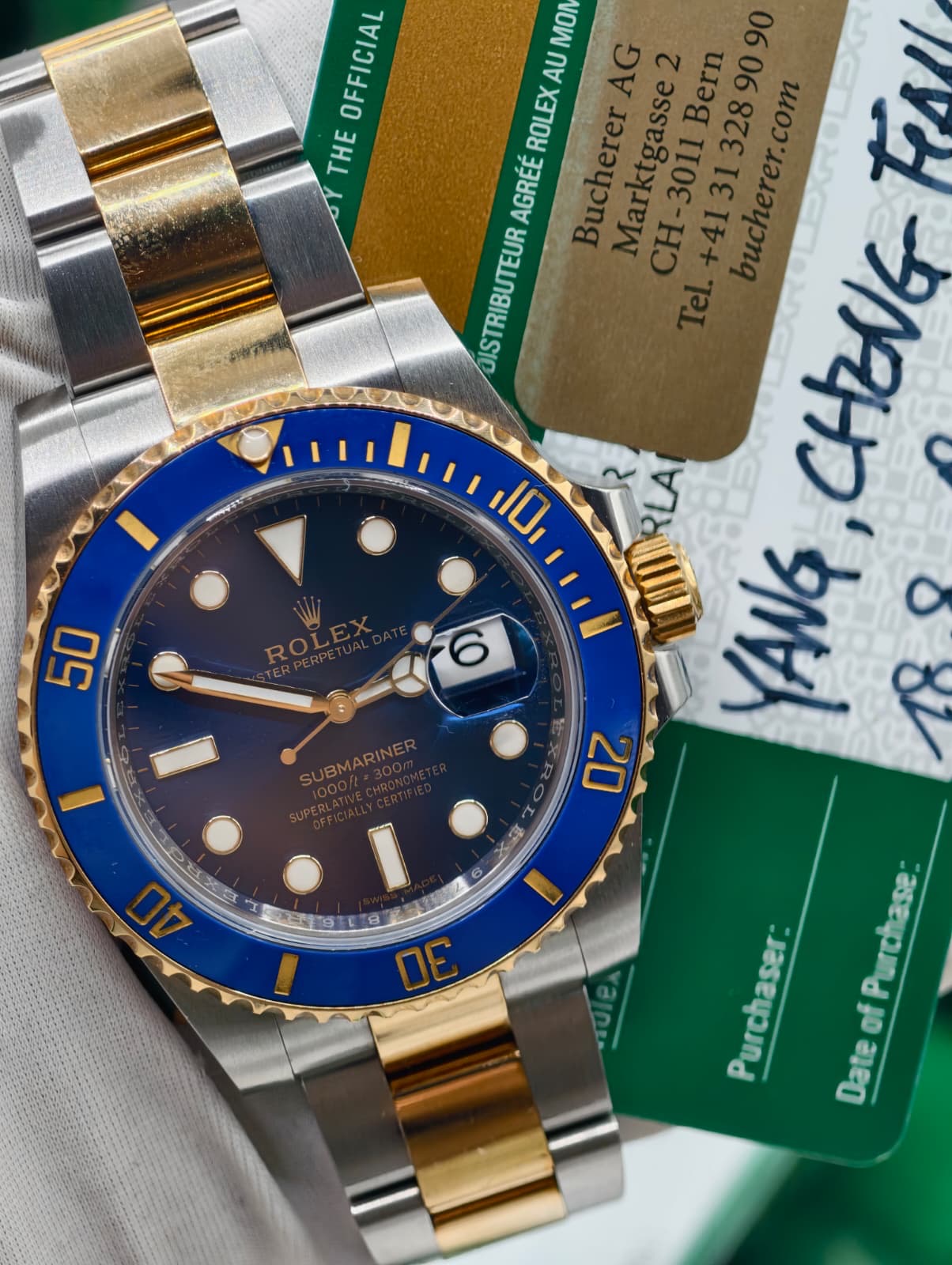 [Watch & Card] Ceramic Half-Gold Submariner 40mm