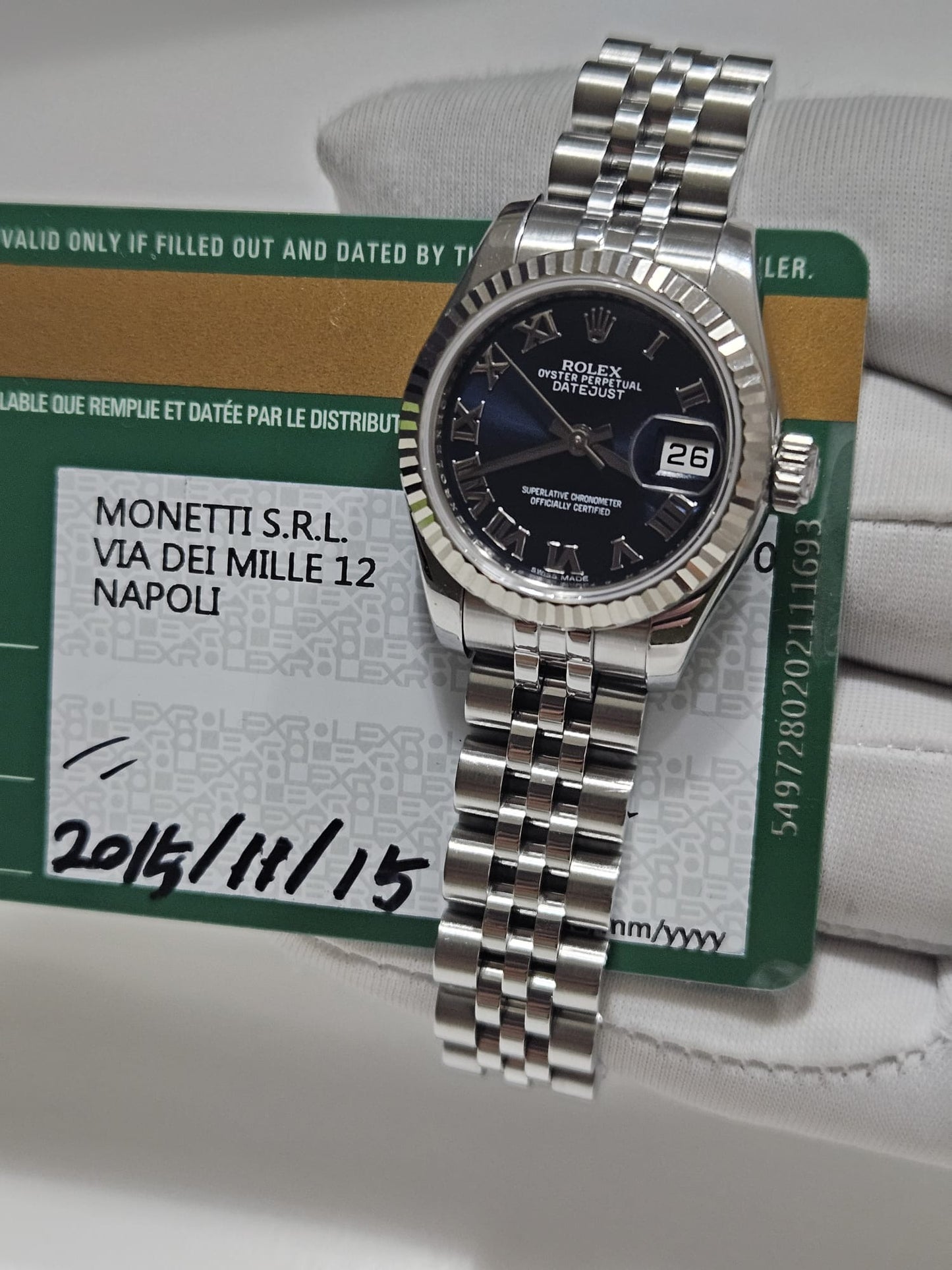 [Watch & Card] Rolex Steel Ladies Datejust, 26mm