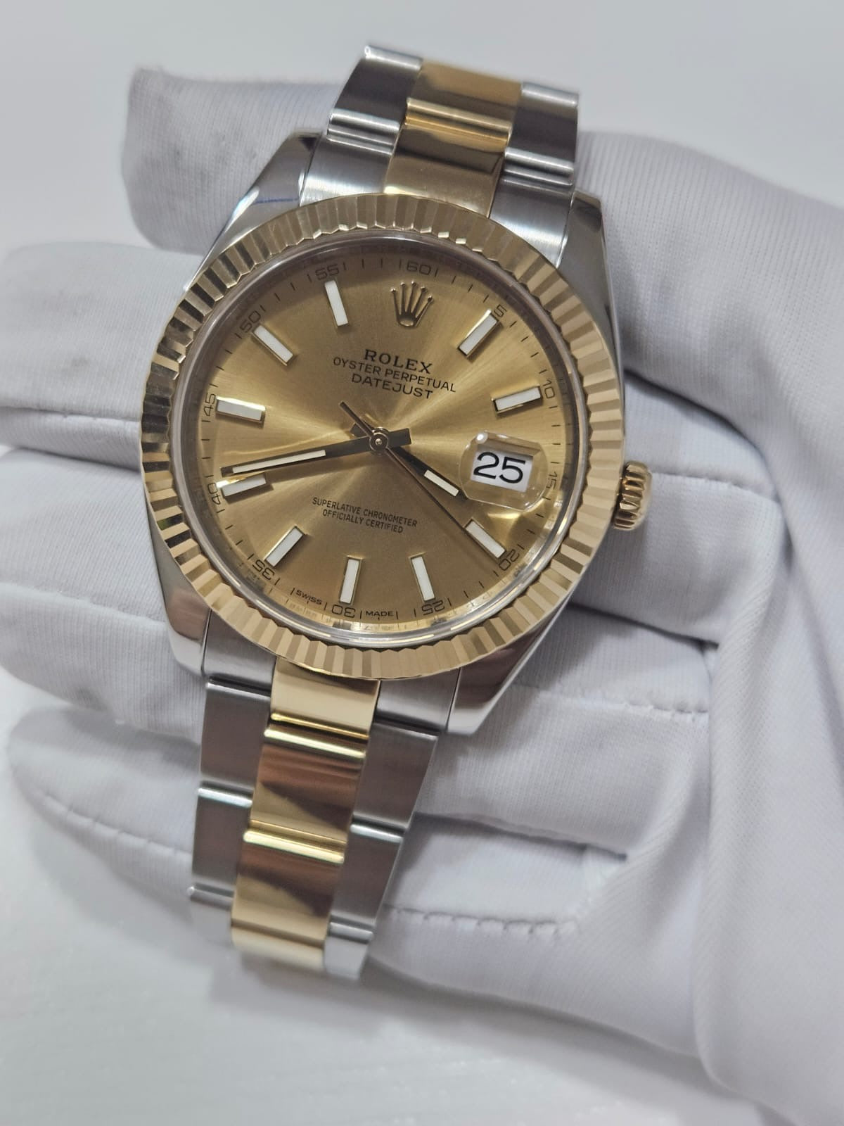 [Watch & Card] Rolex 18ct Half-Gold Men Size Datejust, 41mm