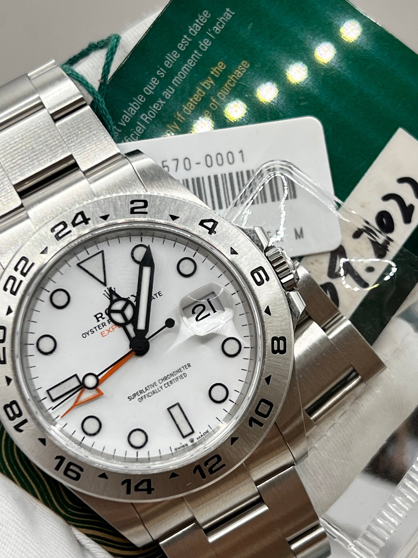 [Watch & Card] Rolex Explorer II, 42mm Polar