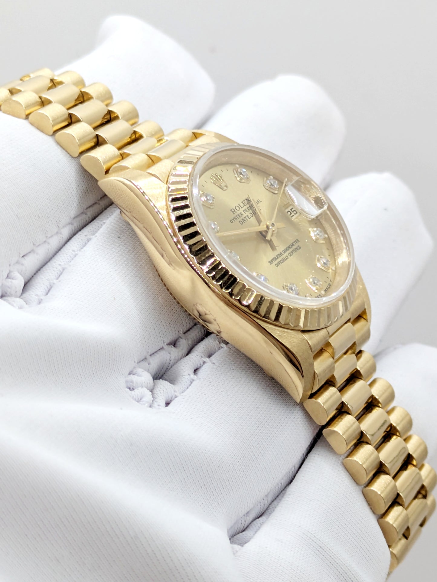 [Watch Only] 18ct Full Yellow Gold Rolex Presidential Datejust, 26mm