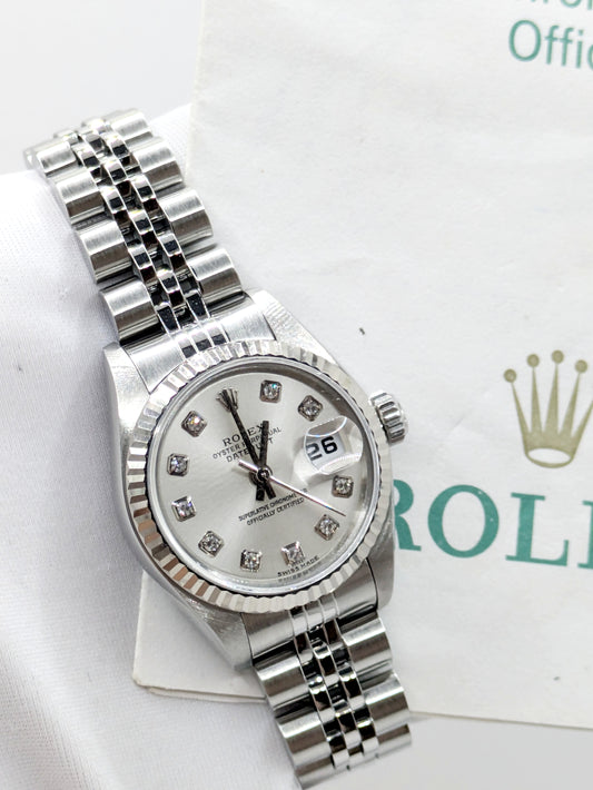 [Watch & Cert] Rolex Steel Ladies Datejust, 26mm