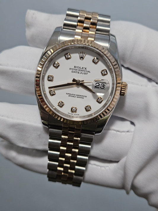 [Watch & Cert] 18ct Everose Gold & Steel Datejust, 36mm